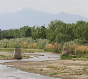 Pikes Peak from confluce of the Arkansas and Fountain Creek